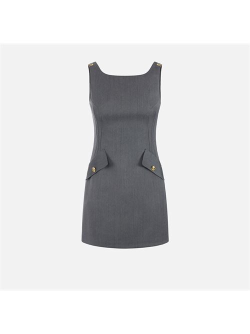 Mini abito in fresco lana con dettagli logo ELISABETTA FRANCHI | AB99366E2/431